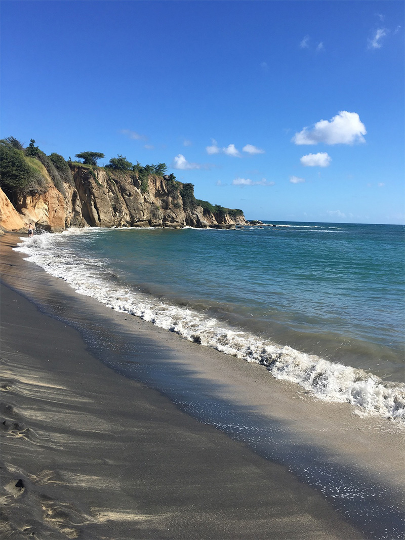 Black Sand Beach, Vieques, Puerto Rico